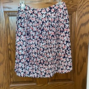 J.Crew Factory Floral Pleated Mini Skirt